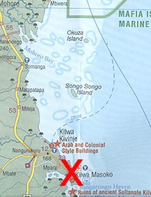 Kilwa and surroundings map